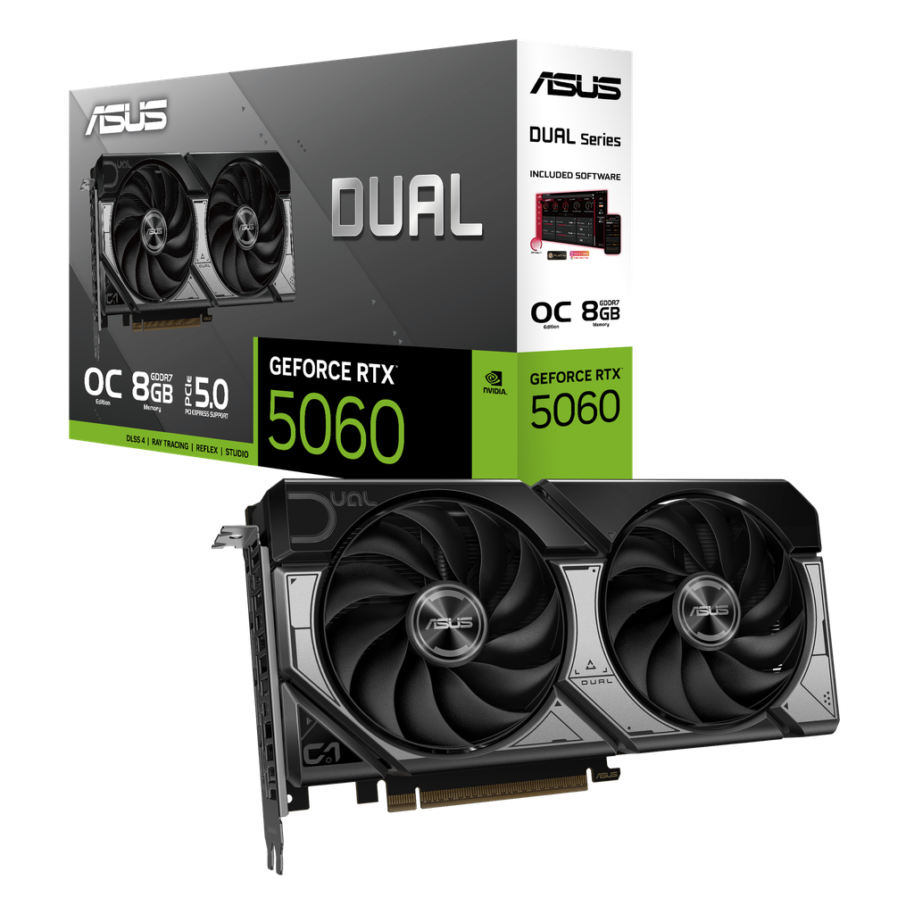 ASUS Dual GeForce RTX™ 5060 8GB GDDR7 OC Edition