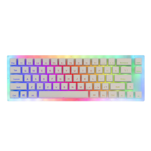 [GS2150] Womier K66A Mechanical White RGB Keyboard - Brown Switch
