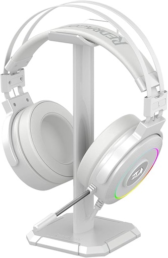 [GS1361] Redragon LAMIA 2 USB RGB Gaming Headset W/stand - White H320W