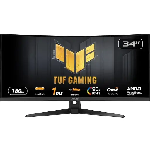 [GS0012]  ASUS TUF 34" 2K 180HZ 1MS Curved VG34VQ3B UWQHD Gaming