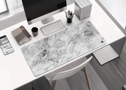 [GS0916] MOUSE PAD 3XL CAMEL TECH MUDCRACK WHITE