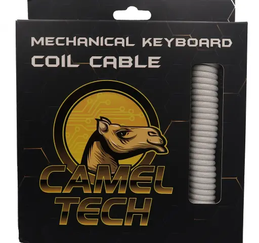 [GS0174] CABLE CAMEL TECH COILED - WHITE