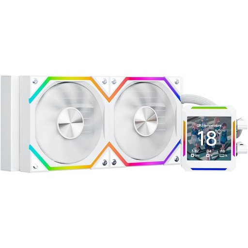 [GS0795] Liquid Cooler JUNGLE LEOPARD ASTROSHEL 240 WHITE