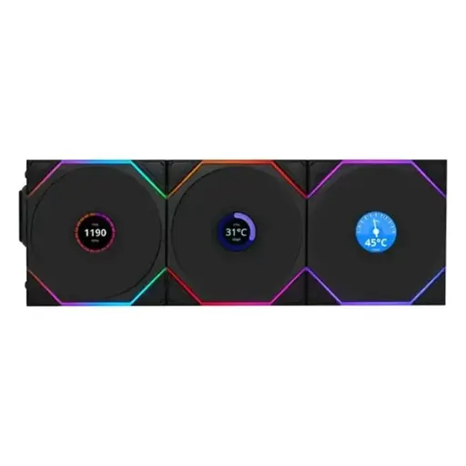 [GS0760] LIAN LI UNI Fan TL-LCD 120 BLACK RGB (3pcs)