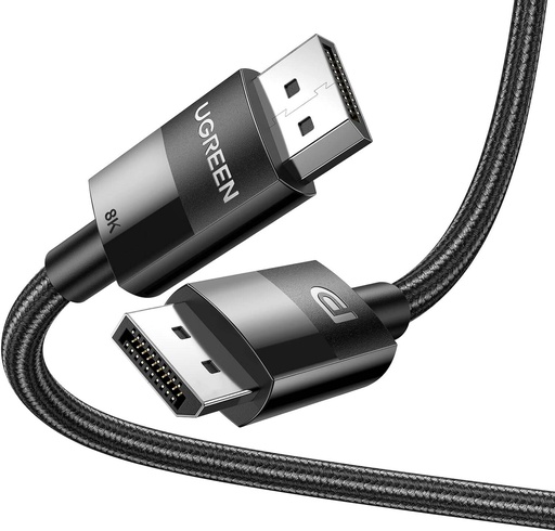 [GS0175] CABLE UGREEN DISPLAY PORT 1.4 MALE TO MALE PLASTIC CASE BRAIDED 2M - 80392