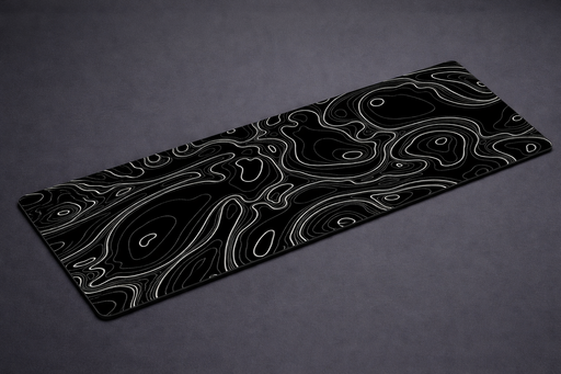 [GS0530] Gaming Mouse PAD 2XL Black striped with white 90x40cm 2mm