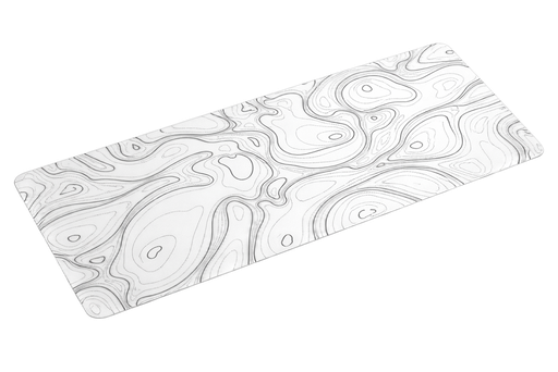 [GS0538] Gaming Mouse PAD 2XL white striped with Black 90x40cm 2mm
