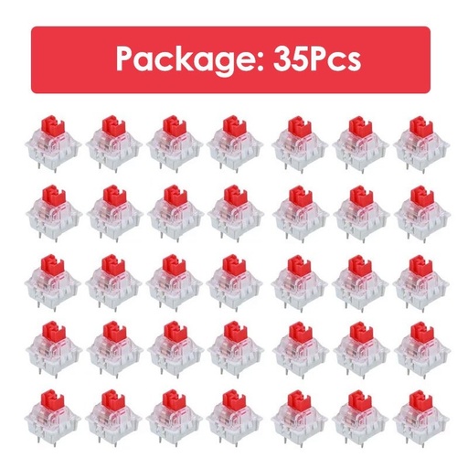 [GS0962] Mechanical Keyboard Switch 35 piece - Red