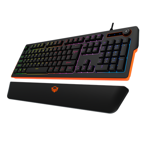 [GS0969] Meetion RGB Magnetic Wrist Rest Keyboard for Gaming - MT-K9520 تدعم اللغة العربية
