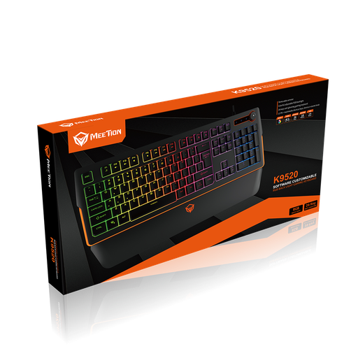[GS0969] Meetion RGB Magnetic Wrist Rest Keyboard for Gaming - MT-K9520