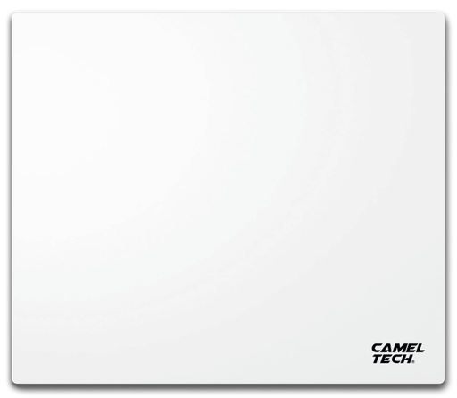 [GS2254] CAMELTECH WHITE Marble - Rimal Glass Mouse Pad Size: XL 490 x 420 x 3 mm ماوس باد زجاجي