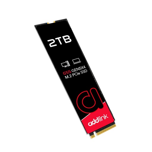 [GS0429] Addlink G55 2TB PCIe Gen5 NVMe M.2 SSD- Up to 10,300 MB/s - Gaming, Photography, Video Editing & Design - Internal Solid State Drive (ad2TBG55M2P) 