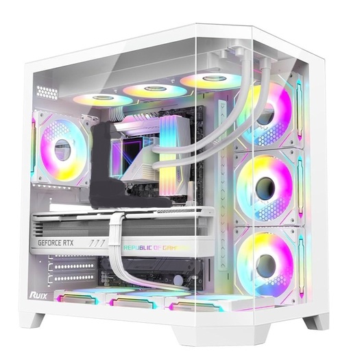 PC FULL WHITE AMD Ryzen 7 7800X3D & GEFORCE RTX5070 GDDR7 & RAM 32GB DDR5 6000MHz 