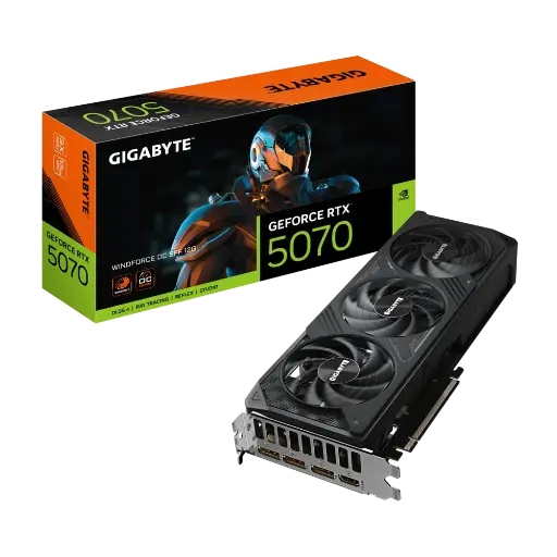 [GS0493] GIGABYTE GeForce RTX 5070 WINDFORCE SFF Graphics Card GV-N5070WF3-12GD