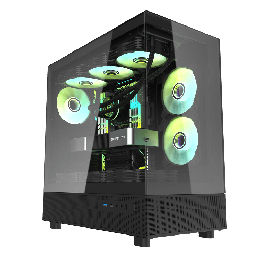 [GS2314]  CASE darkFlash DPX90 Black 3 FANS RGB