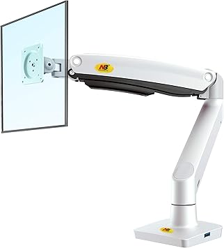 [GS2445] NB Monitor Desk Mount Stand Full F80 White
