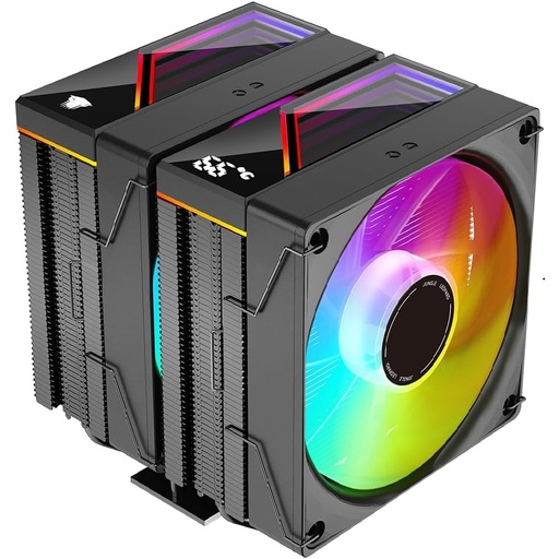 [GS2368] CPU Air Cooler Dual Fan RGB KF620 Black Jungle Leopard