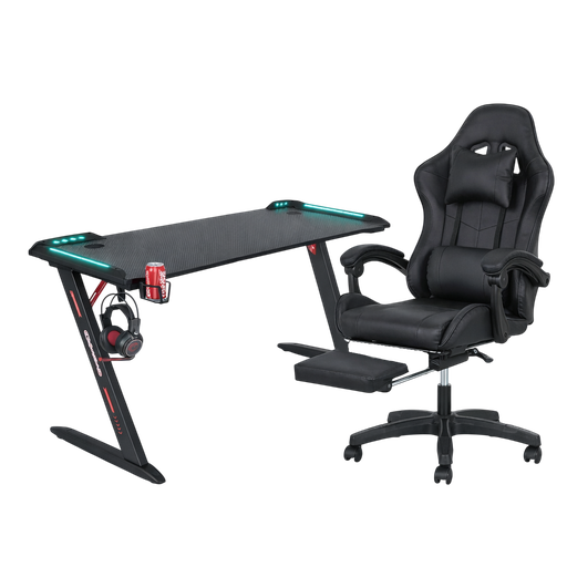 Gaming Desk RGB BLACK & Gaming Chair 32FR
