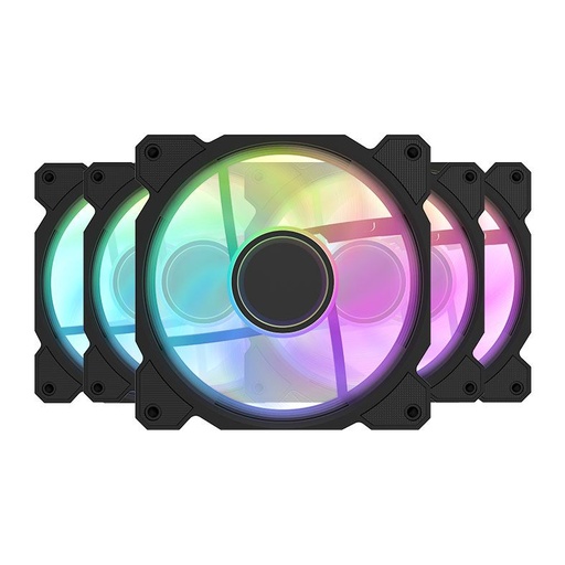 [GS2490] darkFlash DR08 5 IN 1 black FANS RGB