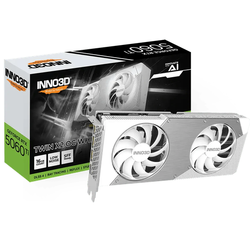 [GS2428] INNO3D GeForce RTX™ 5060 Ti 16GB TWIN X2 OC WHITE