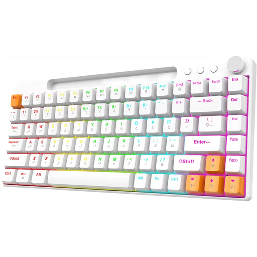 [GS2463] Porodo Gaming Wired mechanical Keyboard White (PDX226-WH)