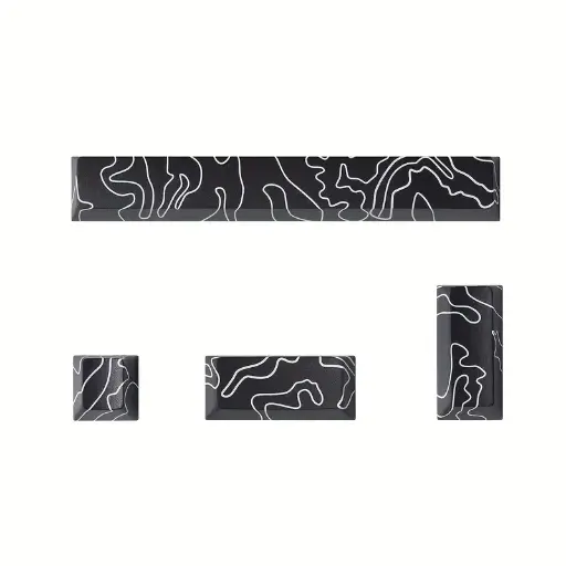 [HMD005] Black Terrain Map Space ESC Keycap Set for Mechanical Keyboards