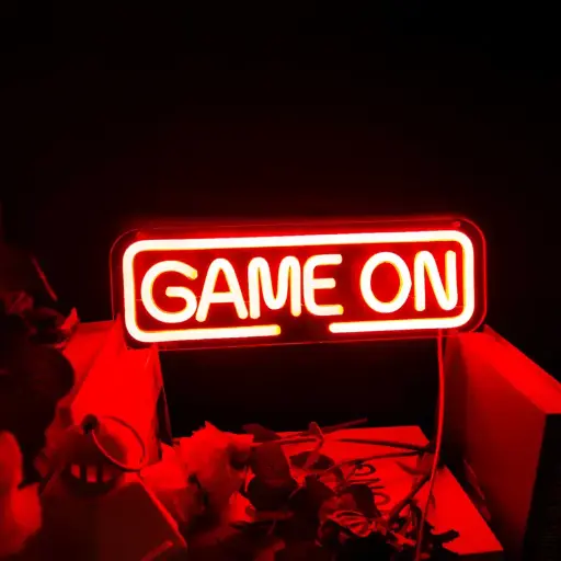 [HMD006] GAME ON" Neon Sign"