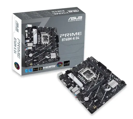 [US0070] USED MB ASUS PRIME B760M-K D4 ( Only 2 Days)