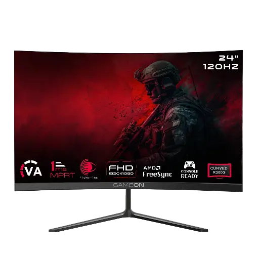 [GS2389] GAMEON Curved Gaming Monitor 24" 120Hz, 1ms, FHD, HDMI 2.1 GOC24F120VA