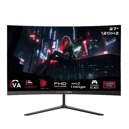 [GS2390] GAMEON Curved Gaming Monitor 27" 120Hz, 1ms, FHD, HDMI 2.1 GOC27F120VA