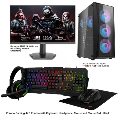 Gaming setup PC I5 14400F & RTX5060 GDDR7