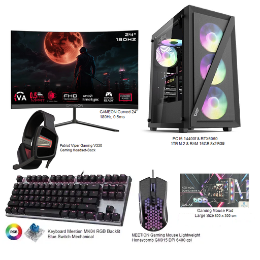Gaming setup PC I5 14400F RTX5060