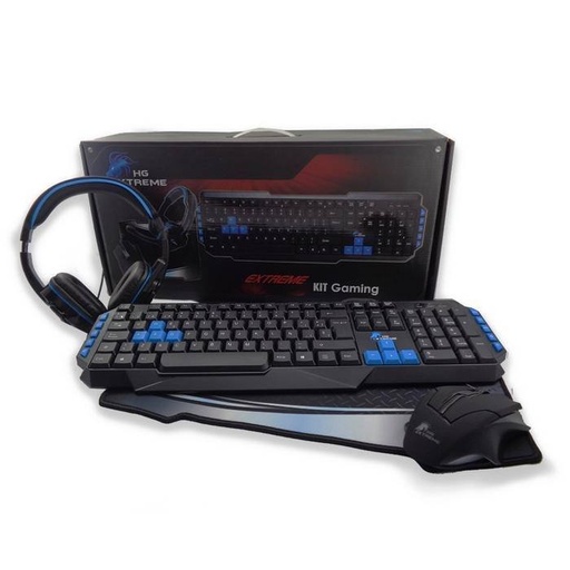 [GS2567] Keyboard, Mouse, Headphone, mousepad Gaming Kit HG Extreme for PC (ARABIC layout)