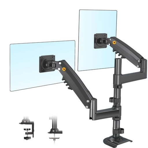 [GS2569] NB North Bayou Dual Monitor Arm NB H180