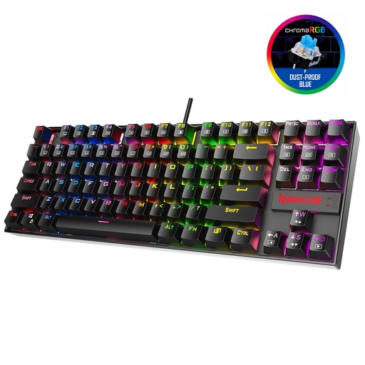 [GS2566] KEYBOARD REDRAGON K552RGB black (BLUE Switches) 