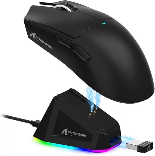 [GS2540]  ADN - MOUSE ATTACK SHARK X11 BLACK