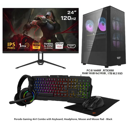 Gaming PC SETUP I5 14400F & RTX3050 GDDR6