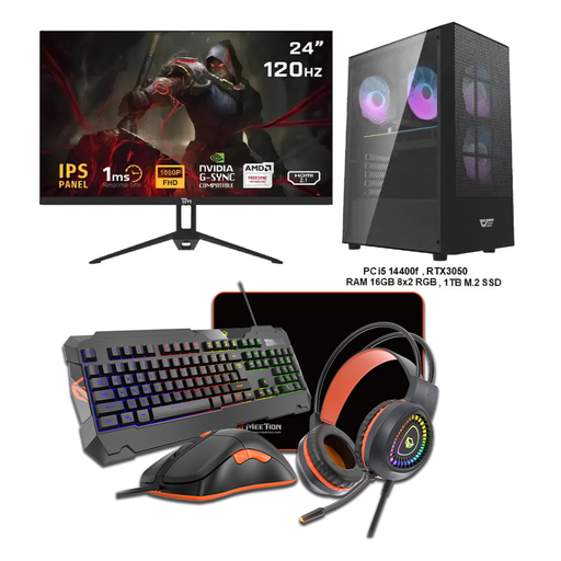 Gaming PC SETUP I5 14400F & RTX3050 GDDR6