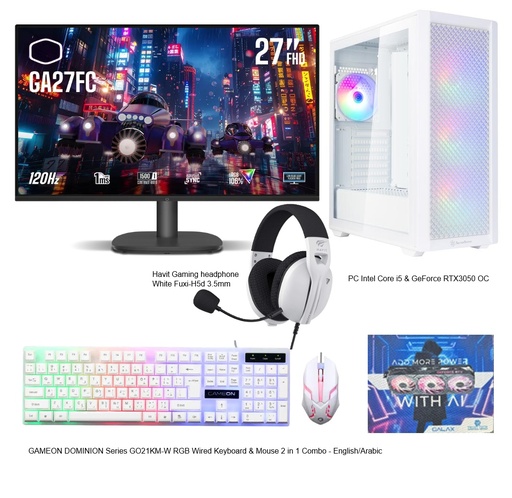 Gaming PC SETUP Intel Core i5 & RTX3050 GDDR6