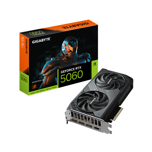 [GS2614] GeForce RTX™ 5060 GIGABYTE WINDFORCE 8G GV-N5060WF2-8GD