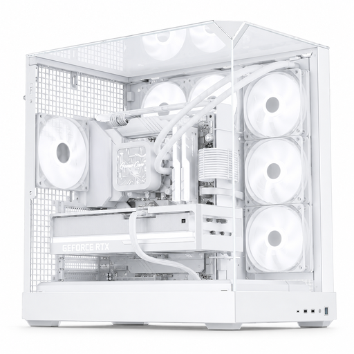 PC FULL WHITE Ultra 9 285K & GeForce RTX 5080 GDDR7, NVMe M.2 PCIe 5.0 read speeds up to 14,000MB/s