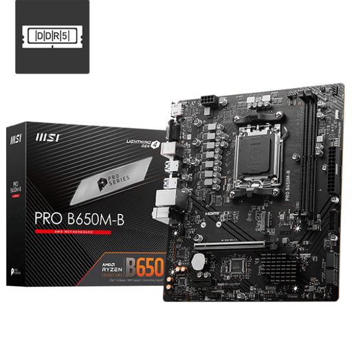 MSI PRO B650M-B AM5 DDR5 Motherboard