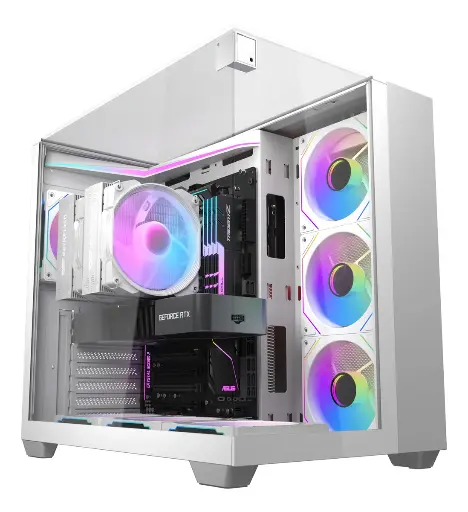 [GS2626] CASE darkFlash TH285 White 4 FANS RGB