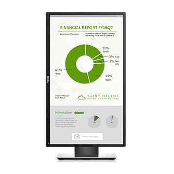 USED Dell P2417H 23.8" FHD IPS Home Office Monitor HDMI DisplayPort