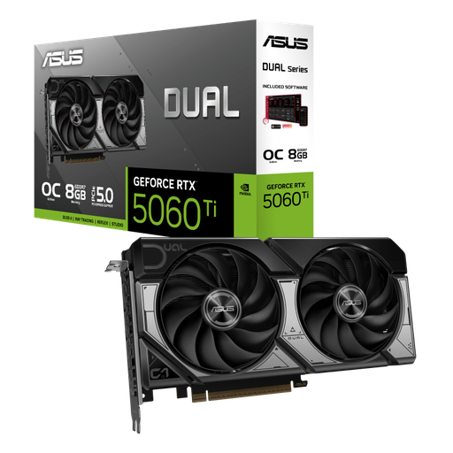 ASUS Dual GeForce RTX™ 5060 TI 8GB GDDR7 OC Edition