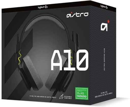 ASTRO A10 Gaming Headset Gen 2 Wired Headset - BLACK 