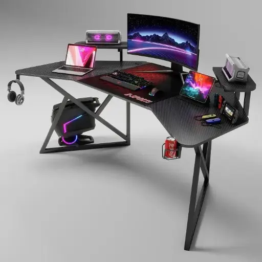 [GS2759] Curved Gaming Desk Large Size 140x70cm MAF C224-140 