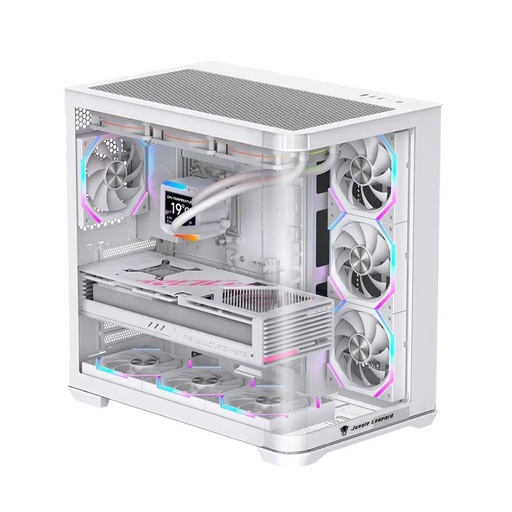 [GS2742] Jungle Leopard Case AC-01 ATX White (No fans included)