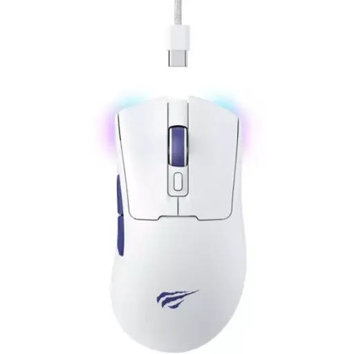 [GS2728] HAVIT Wireless Gaming Mouse White 68g, 2.4GHz 10000 DPI PMW3325 | MS966WB-White 