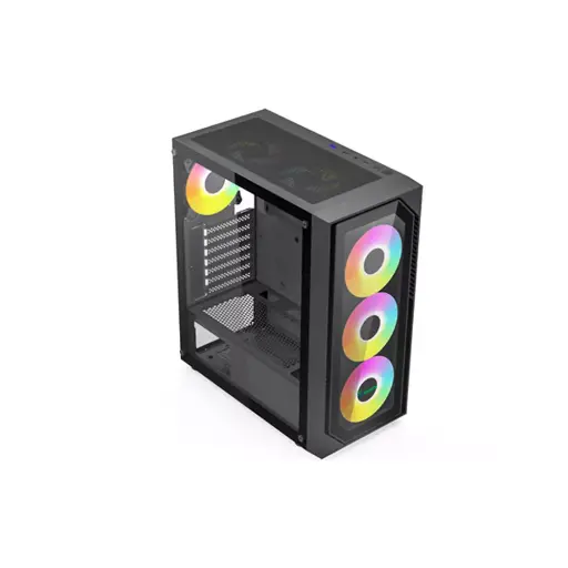 [GS2834] Xander Velox II TG Mid Tower ATX Case - Black | WCE0573